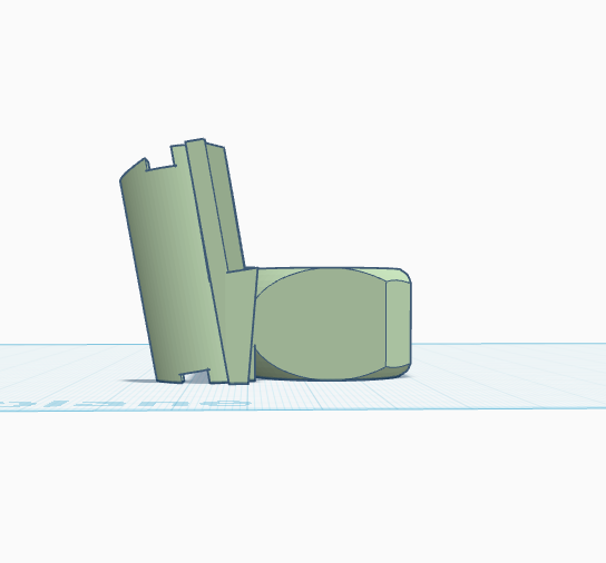 Anti-theft grip 3 Finger Angled Fixed Handle