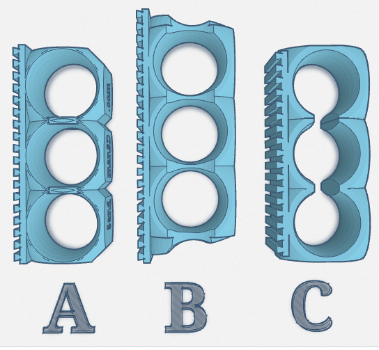 Anti-theft grip 3 Finger Handles