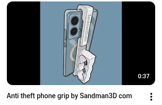 Anti-theft phone grip